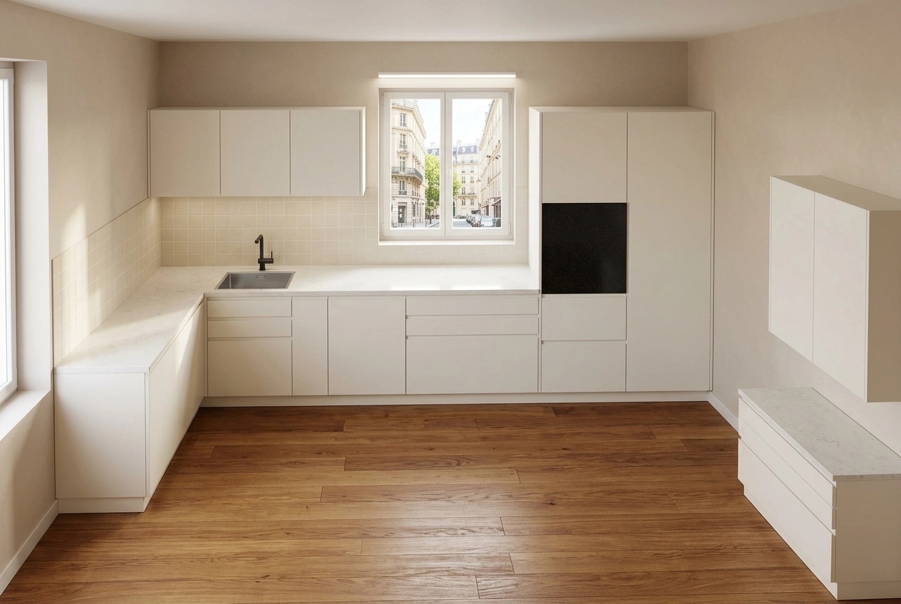 Kitchen interior in no_style style — photo by GenRoom AI