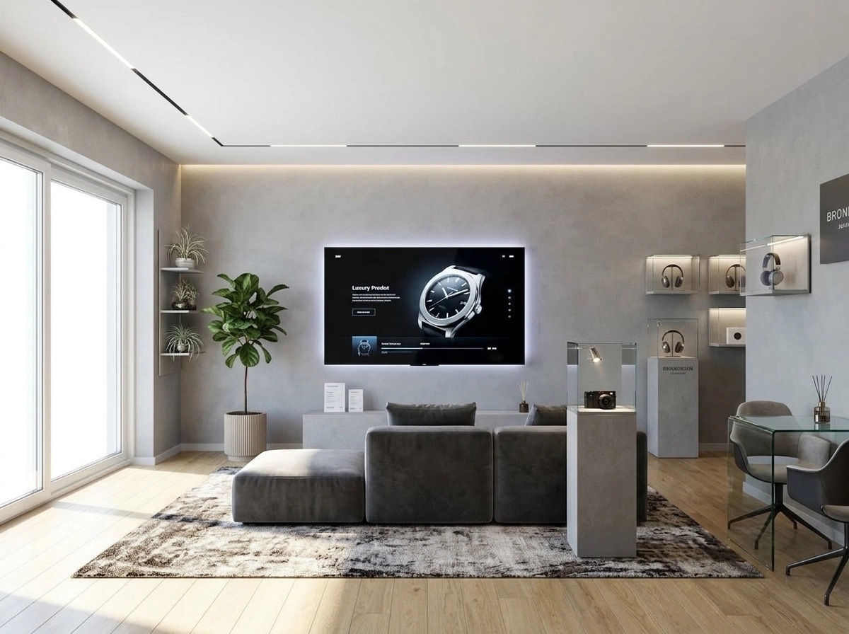 Interior design in Contemporary style — showroom by GenRoom AI