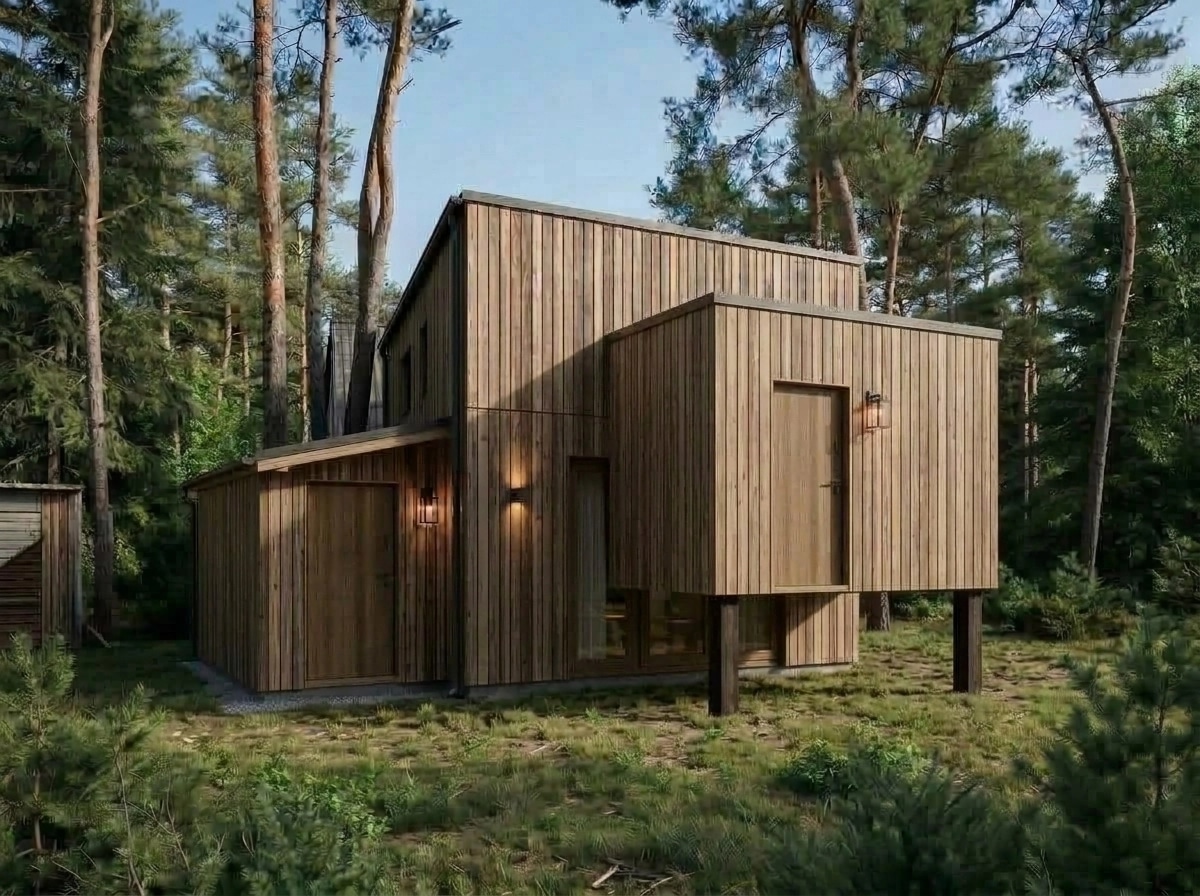 Facade design in Barnhouse Facade style — Facade by GenRoom AI