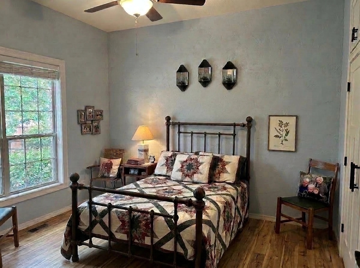 Modern Farmhouse Bedroom design — interior photo by GenRoom AI