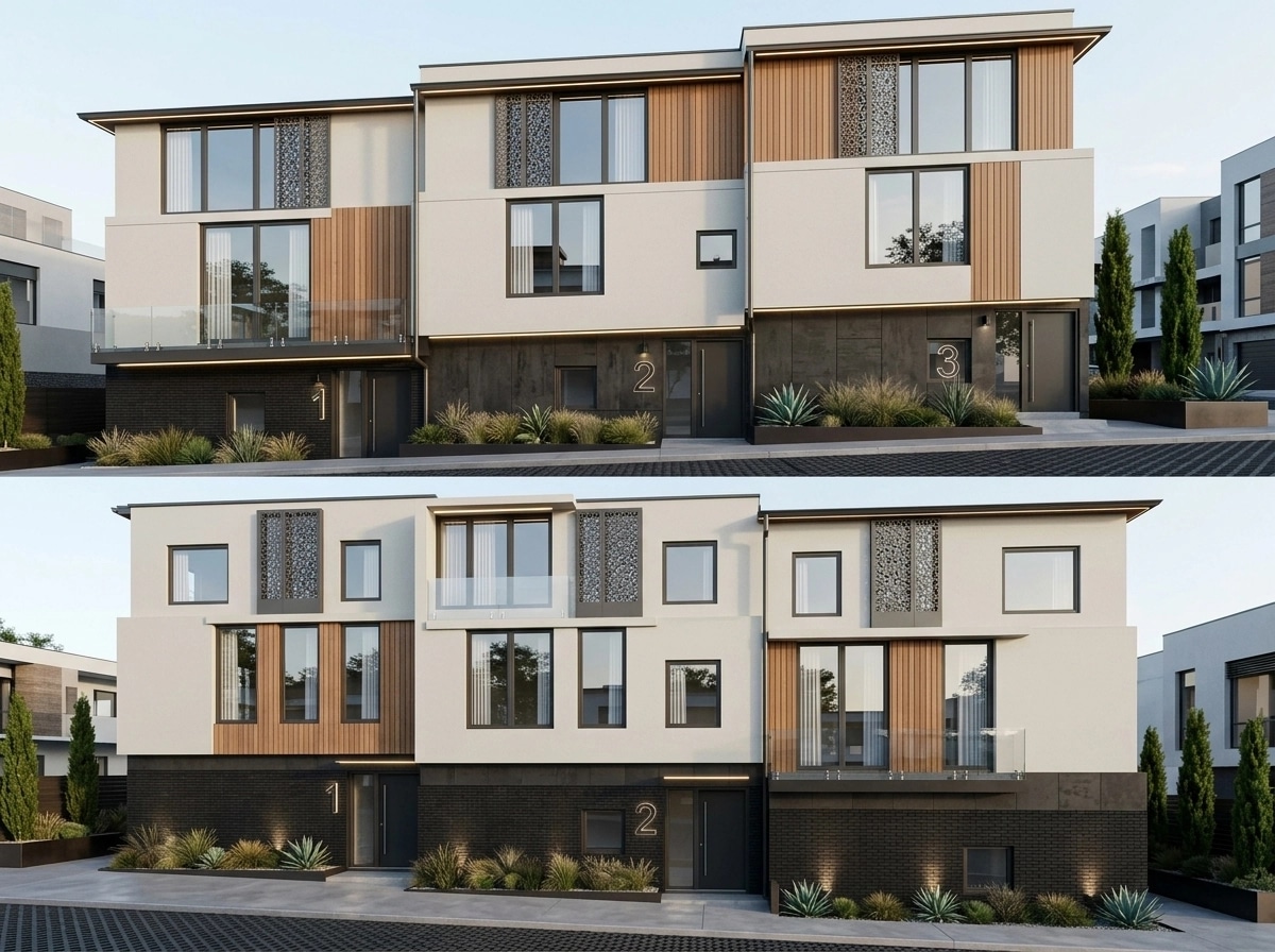 Contemporary Facade Facade design — facade photo by GenRoom AI