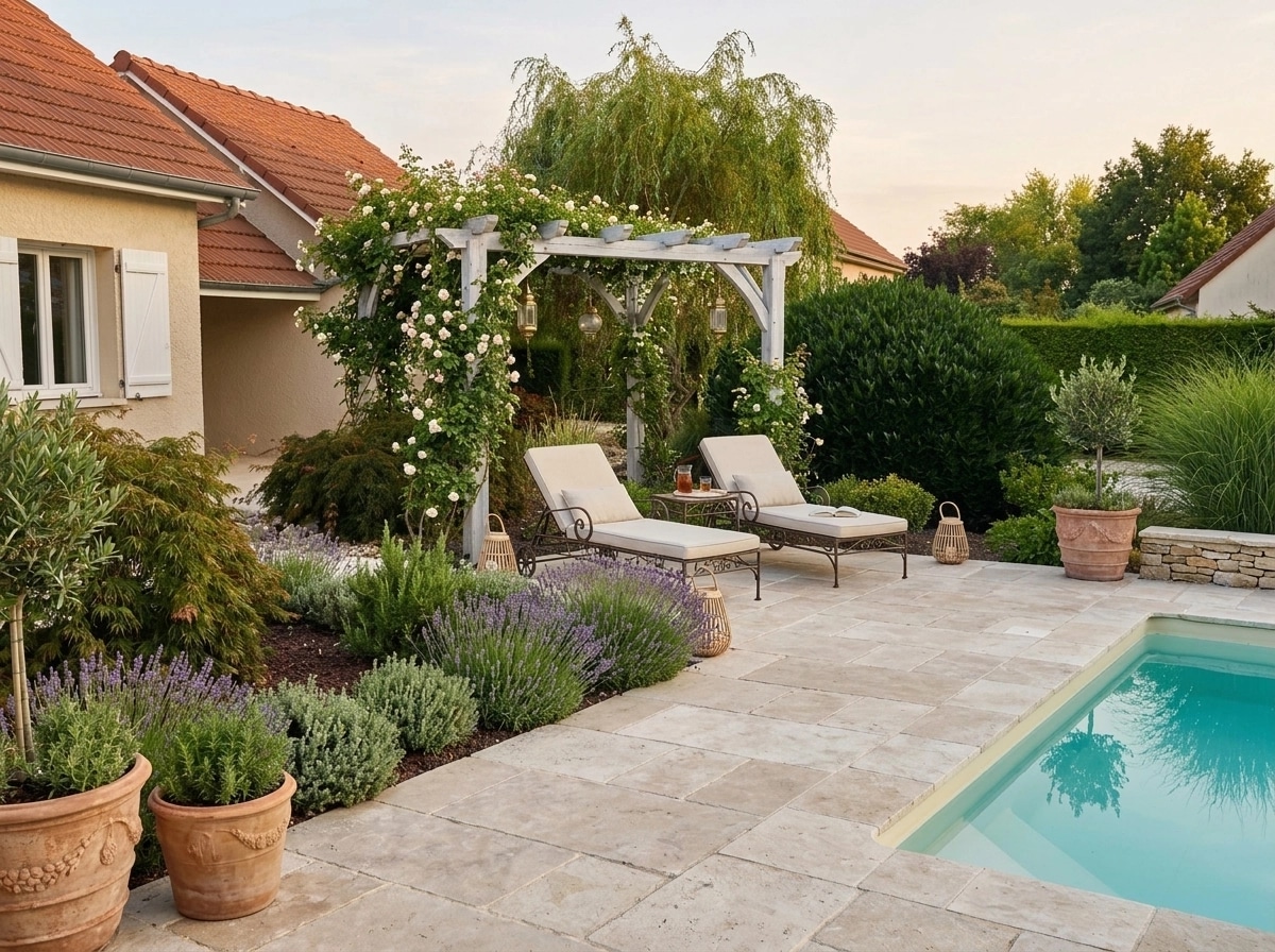 Landscape design in Provence Garden style — Yard by GenRoom AI