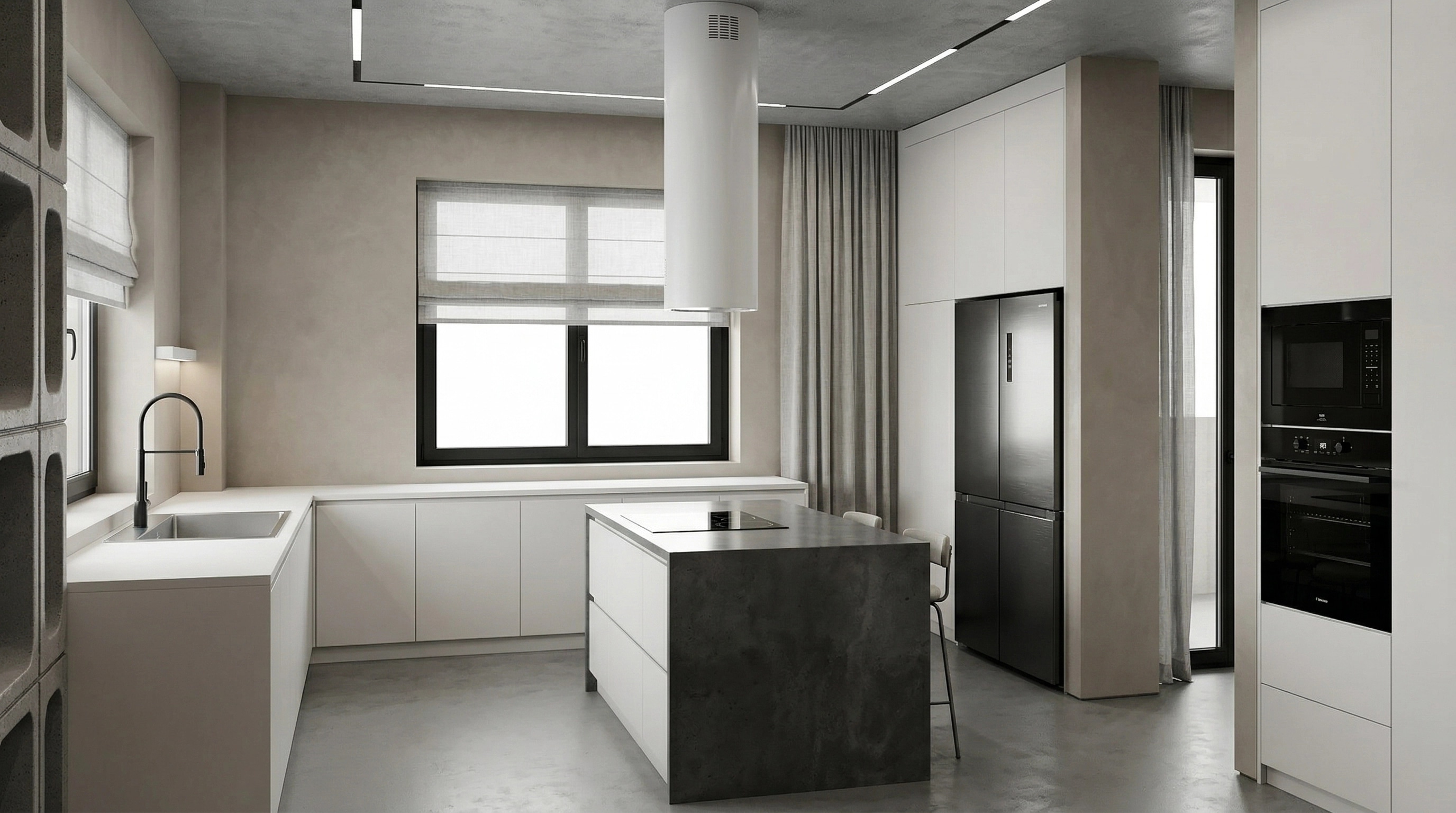 Minimalism Kitchen design — interior photo by GenRoom AI