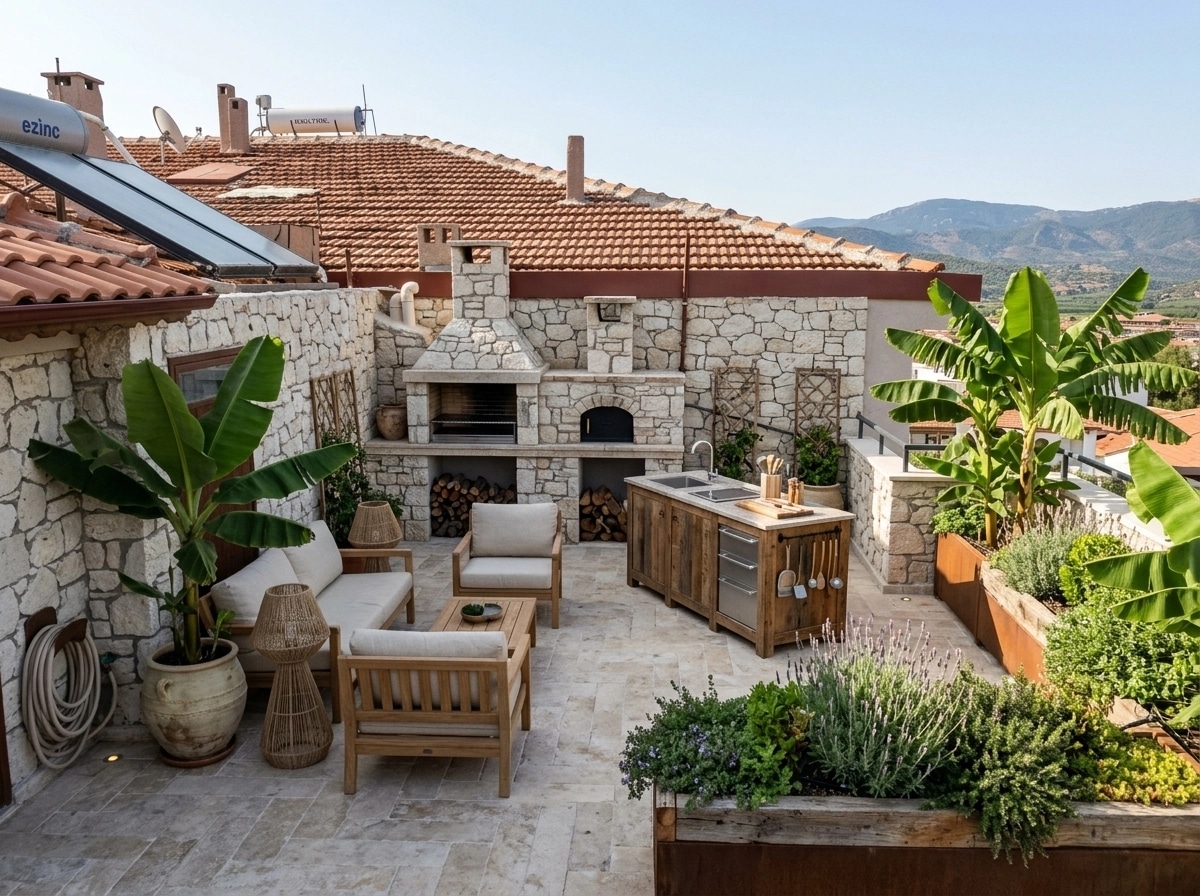 Landscape design in Eco Natural Garden style — Yard by GenRoom AI