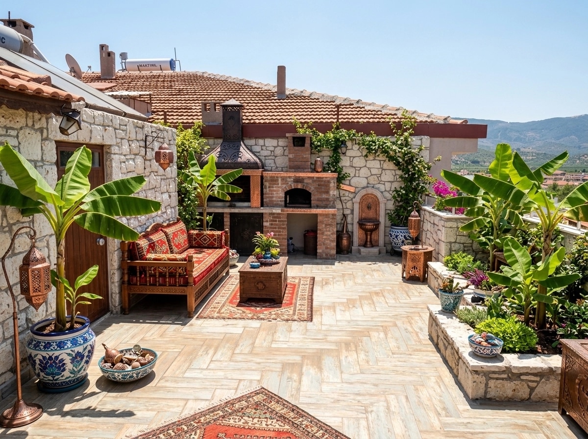 Landscape design in Turkish Garden style — Yard by GenRoom AI