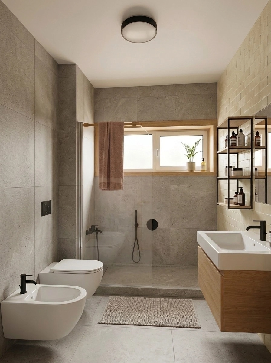 Interior design in Scandinavian style — Bathroom by GenRoom AI