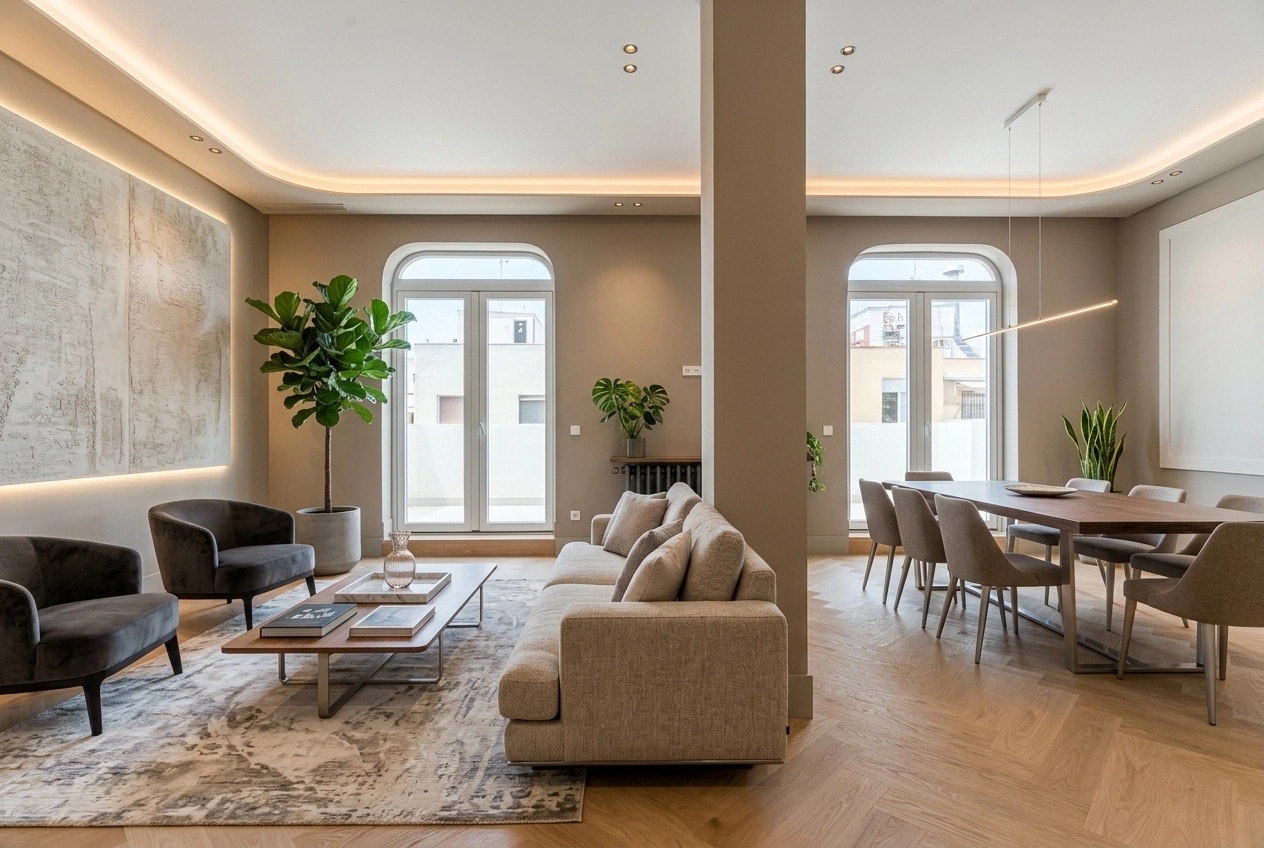 Interior design in Contemporary style — Living Room by GenRoom AI