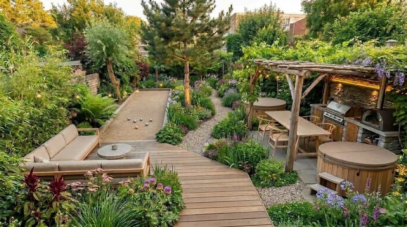 Yard design in no_style style — photo by GenRoom AI