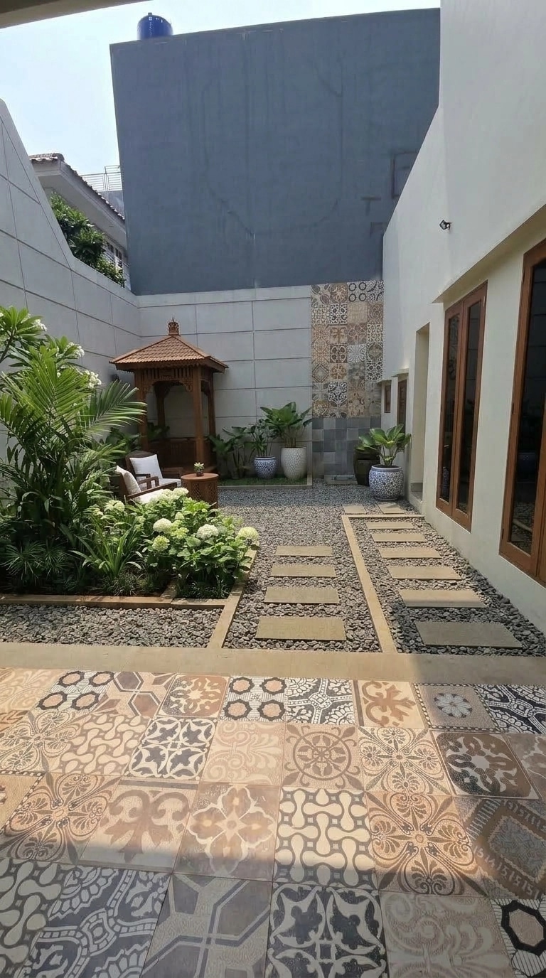 Yard design in no_style style — photo by GenRoom AI