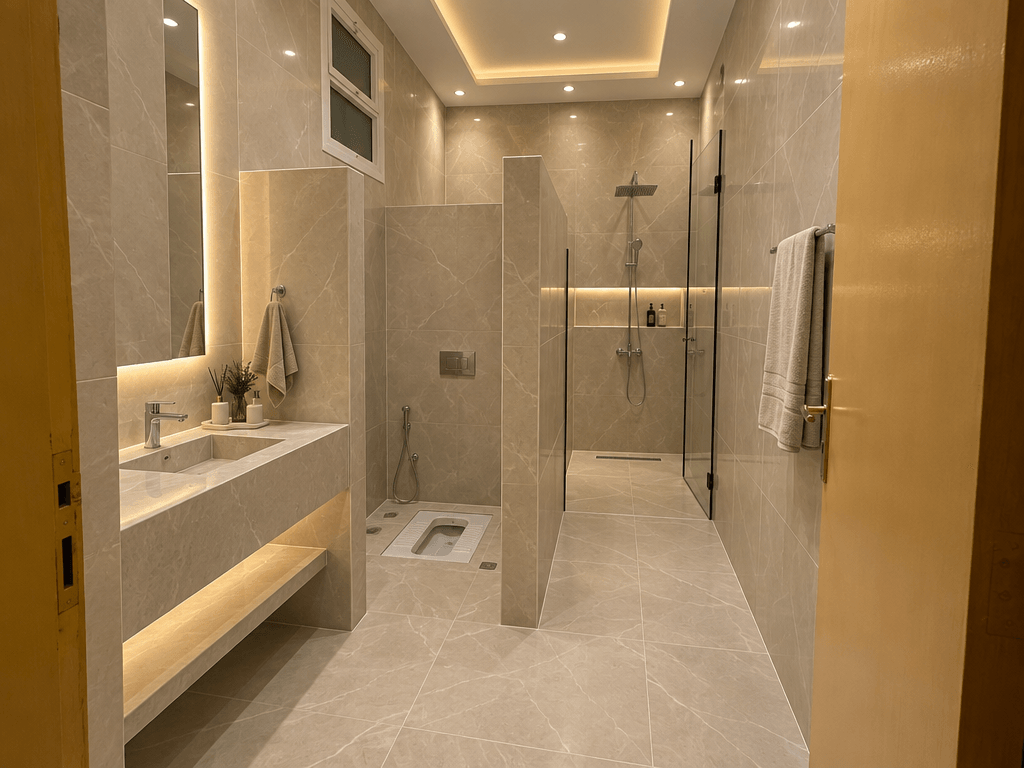 Bathroom interior in no_style style — photo by GenRoom AI