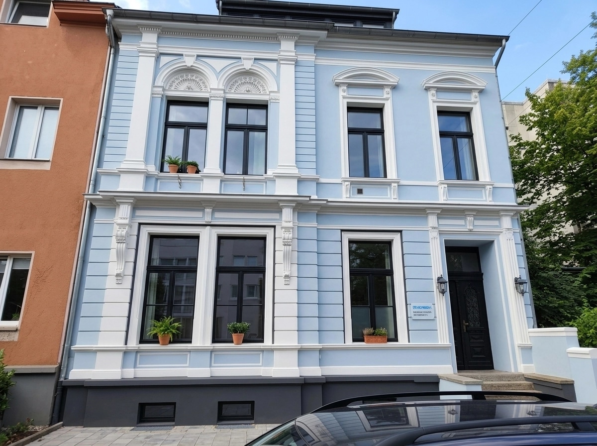 Neoclassic Facade Facade design — facade photo by GenRoom AI