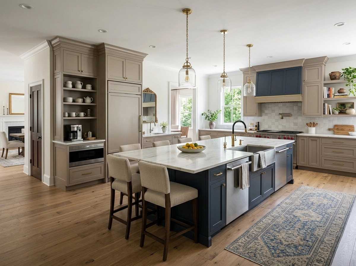 Interior design in Transitional style — Kitchen by GenRoom AI