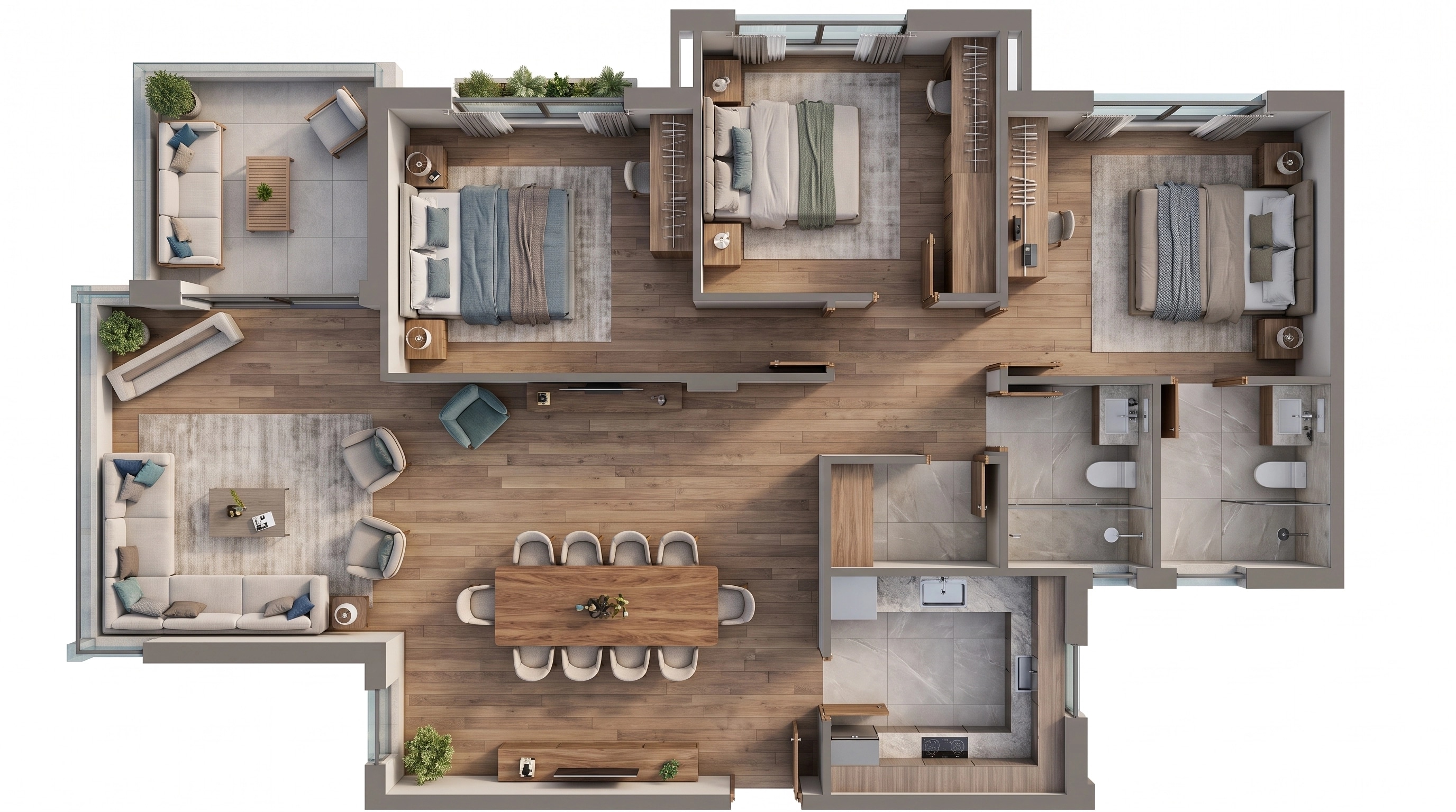 Interior design in Contemporary style — Living Room by GenRoom AI
