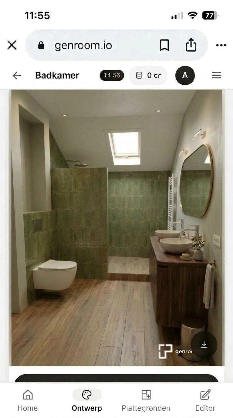 Bathroom interior in no_style style — photo by GenRoom AI