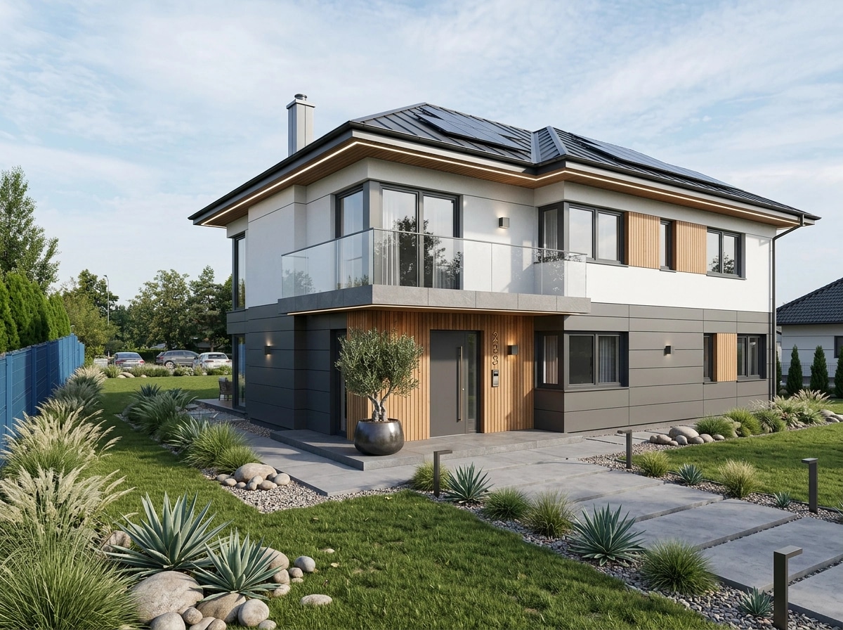 Contemporary Facade Cephe design — facade photo by GenRoom AI