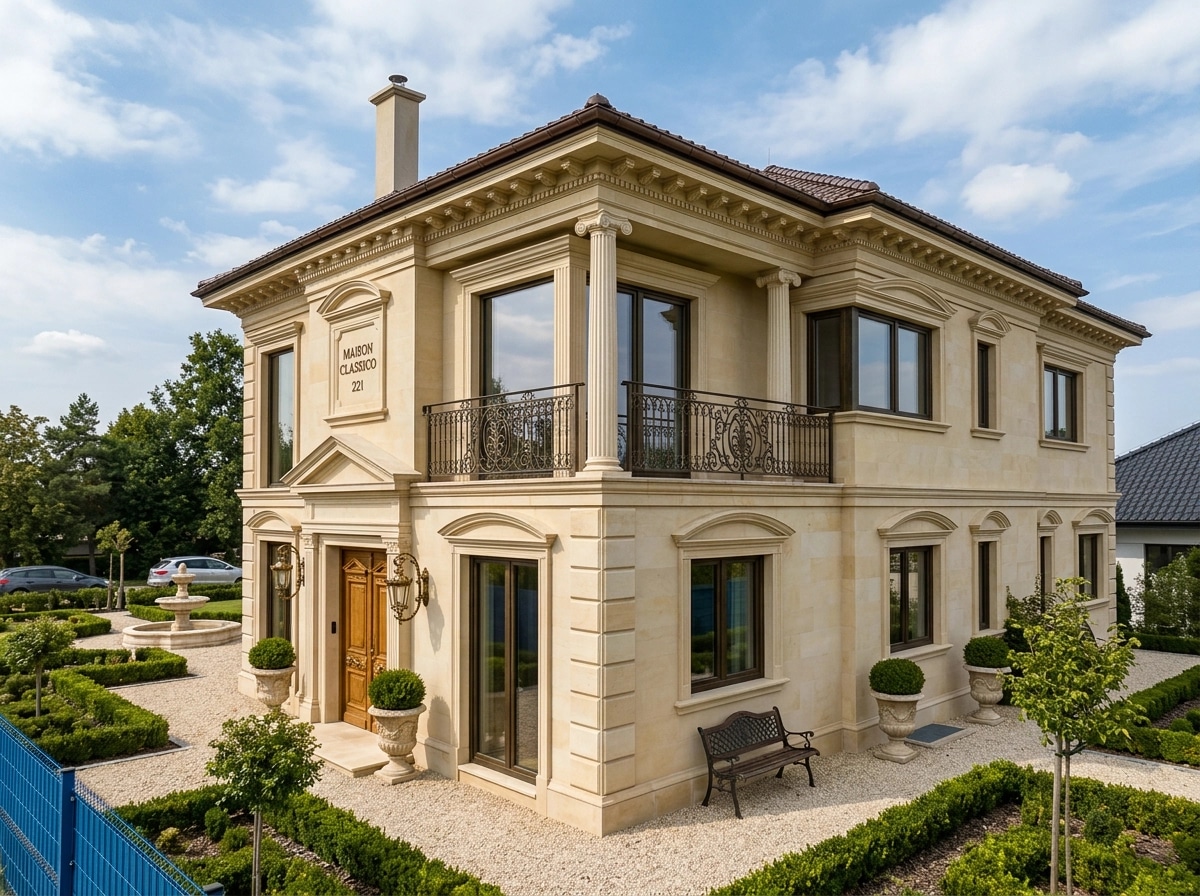 Neoclassic Facade Facade design — facade photo by GenRoom AI