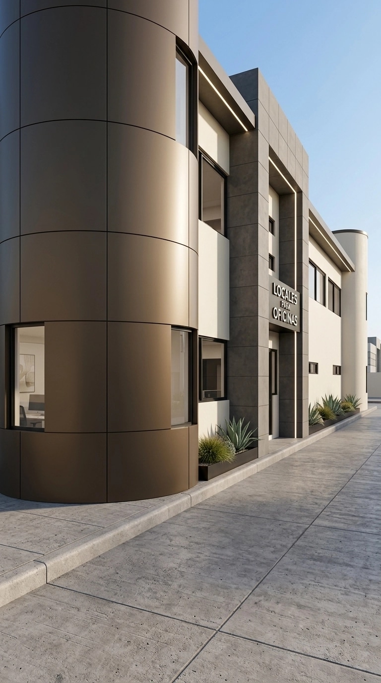 Fasad desain di Minimalist Facade gaya — Fasad oleh GenRoom AI