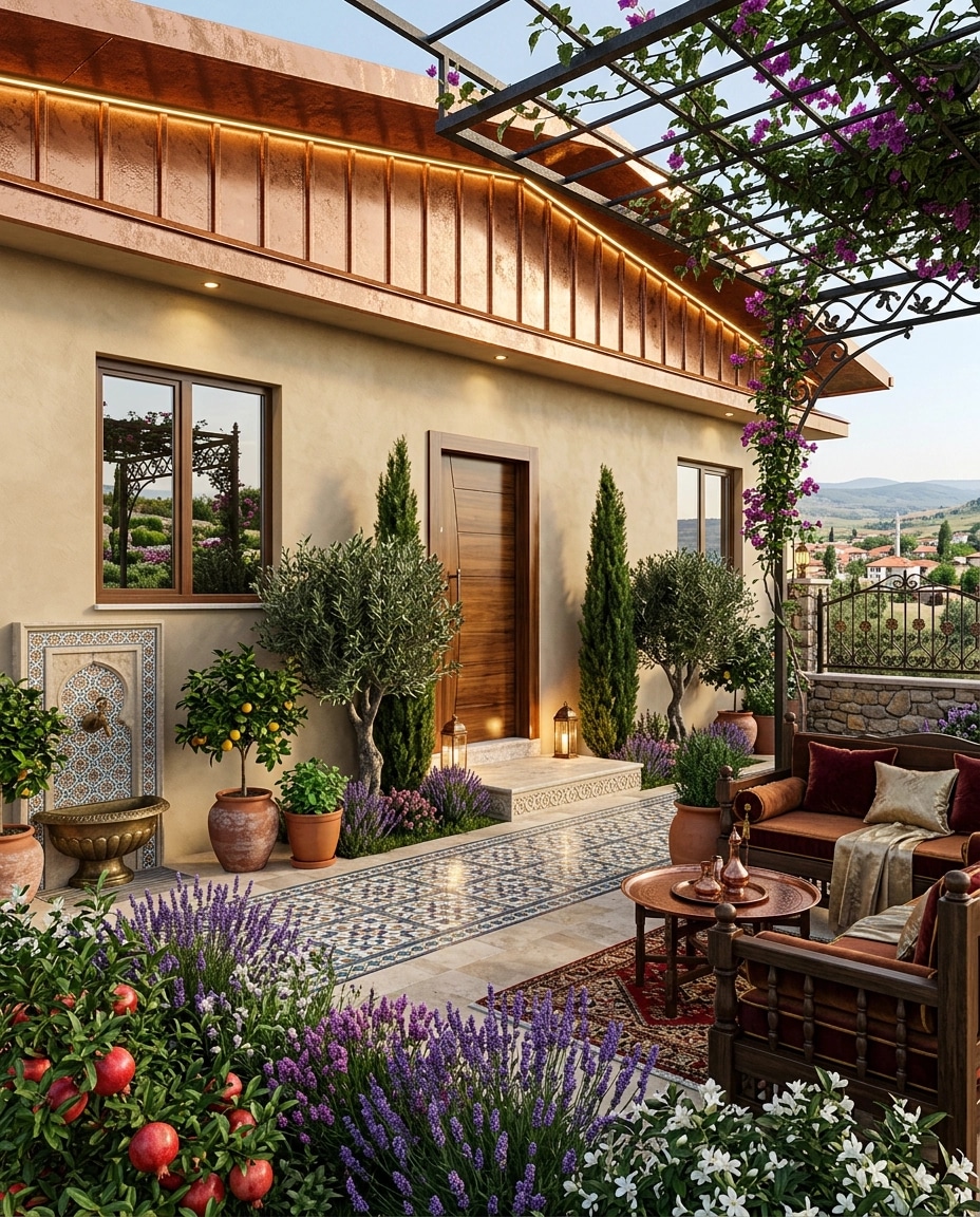 Landscape design in Turkish Garden style — Yard by GenRoom AI