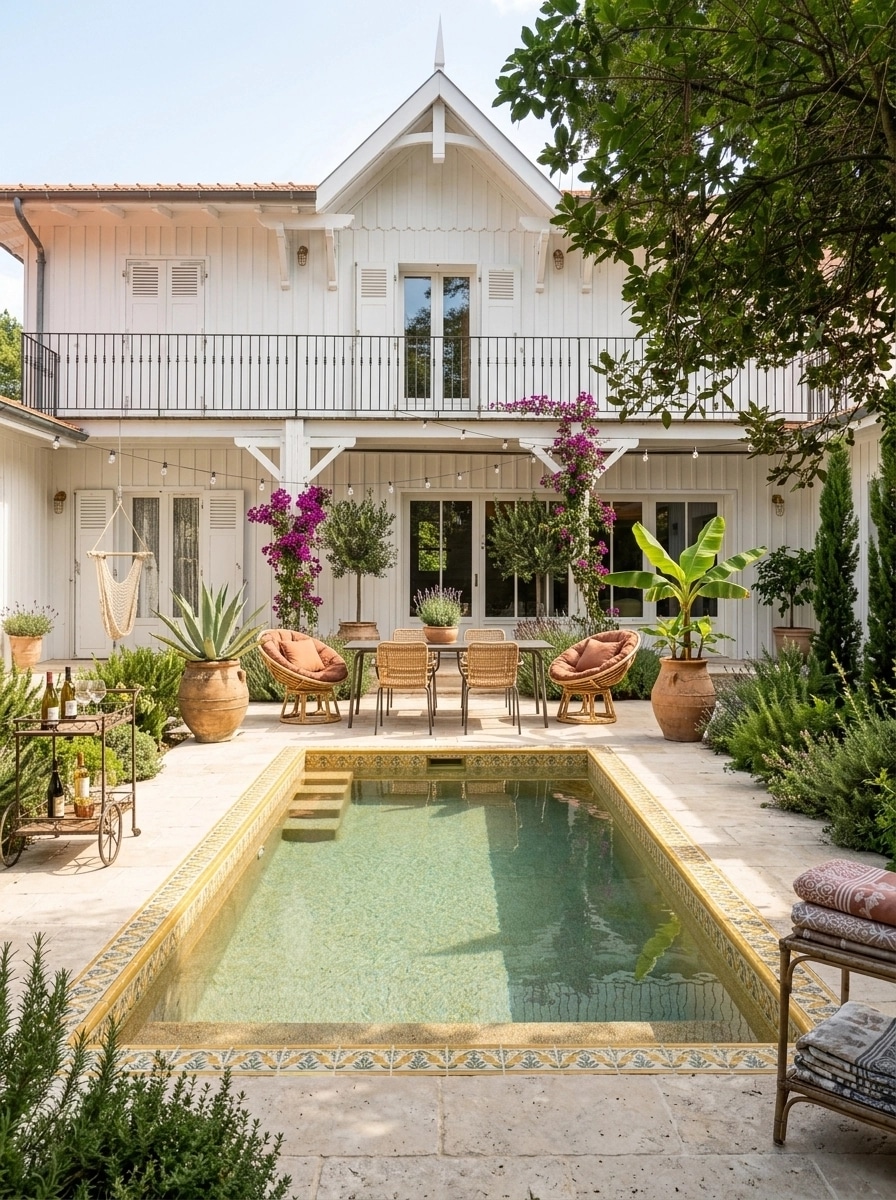 Landscape design in Mediterranean Yard style — Yard by GenRoom AI