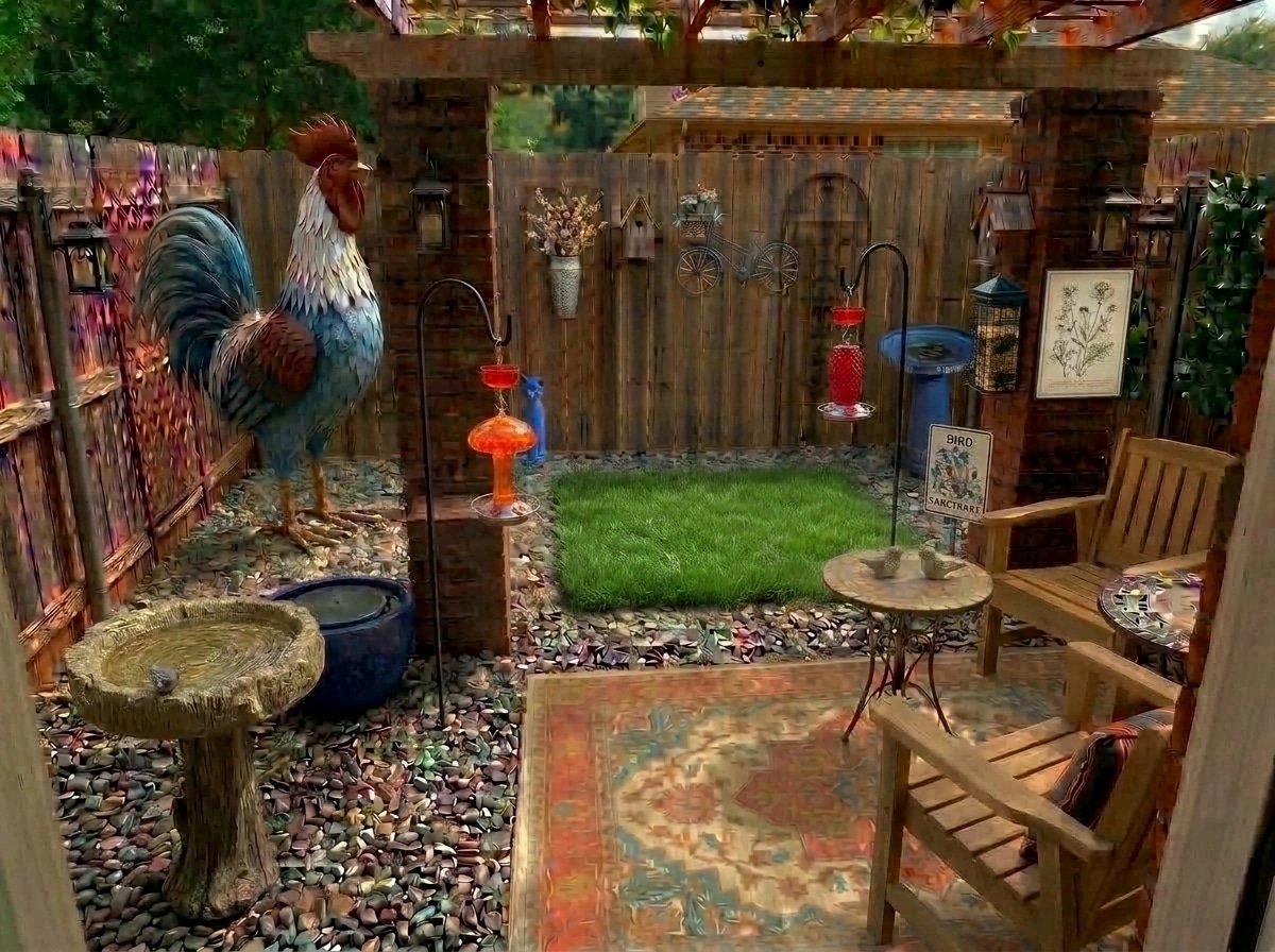 Landscape design in Mediterranean Yard style — Yard by GenRoom AI