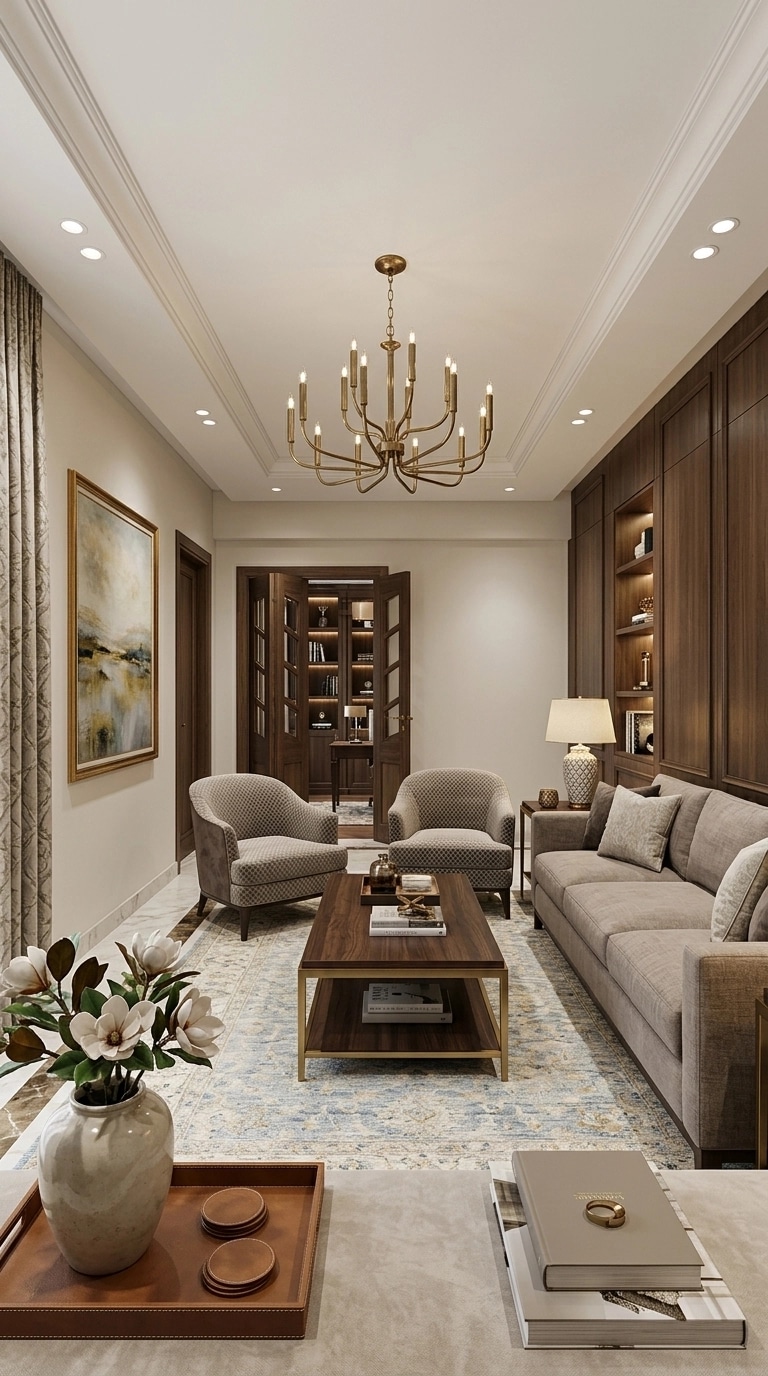 Interior design in Transitional style — Living Room by GenRoom AI