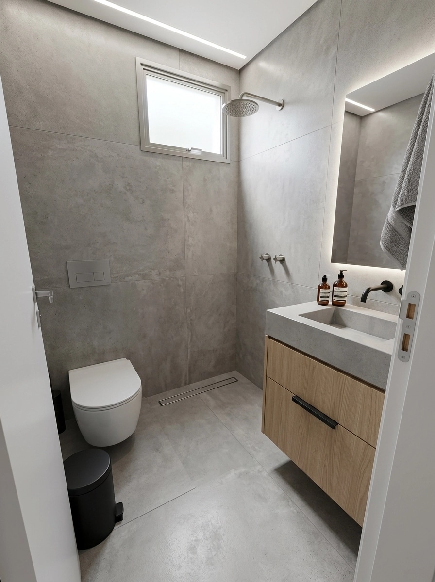 Minimalism Bathroom design — interior photo by GenRoom AI