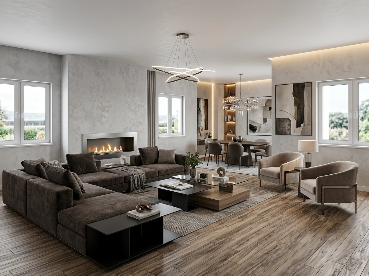 Interior design in Contemporary style — Living Room by GenRoom AI