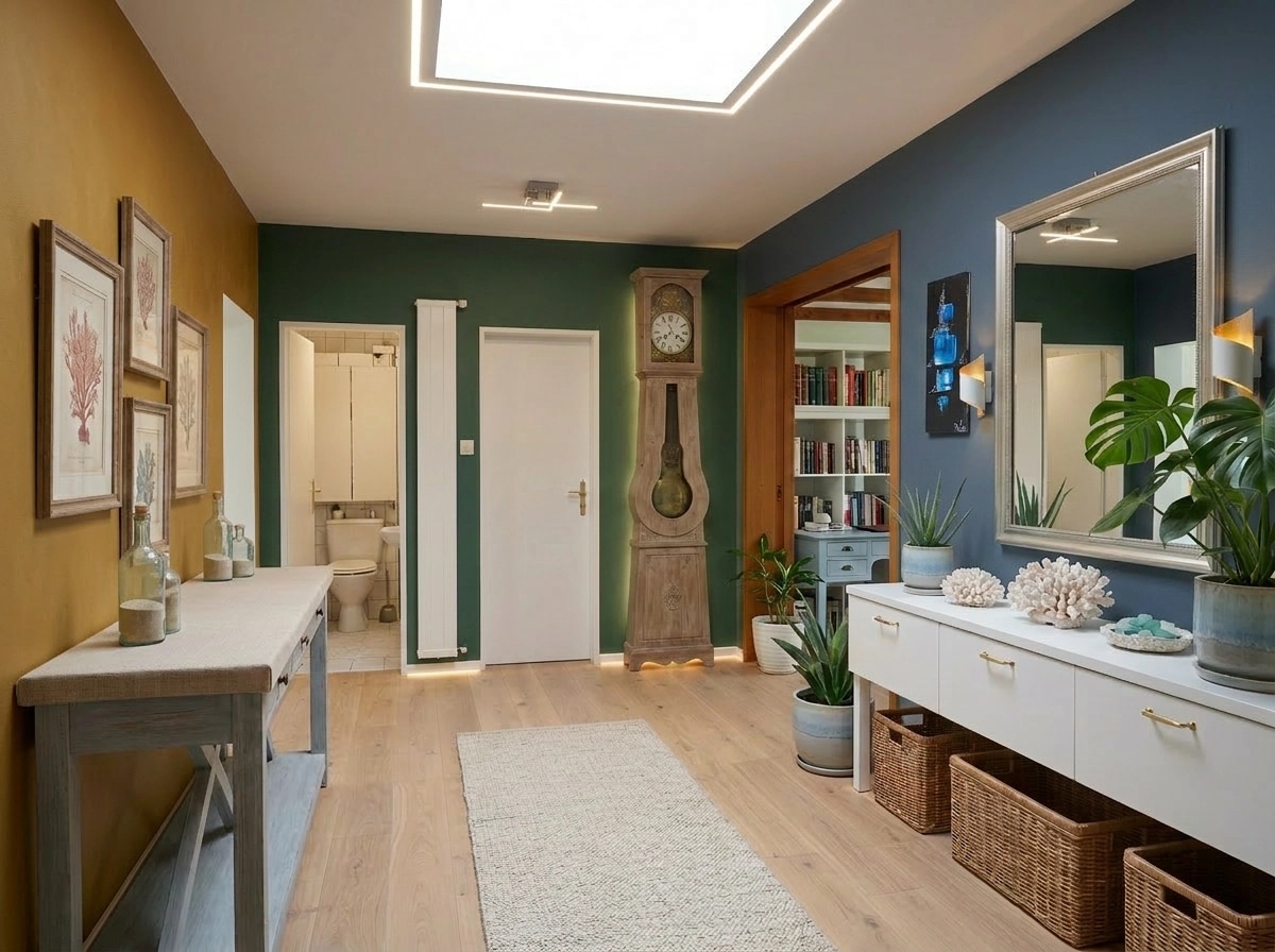 Coastal / Hamptons Bathroom design — interior photo by GenRoom AI