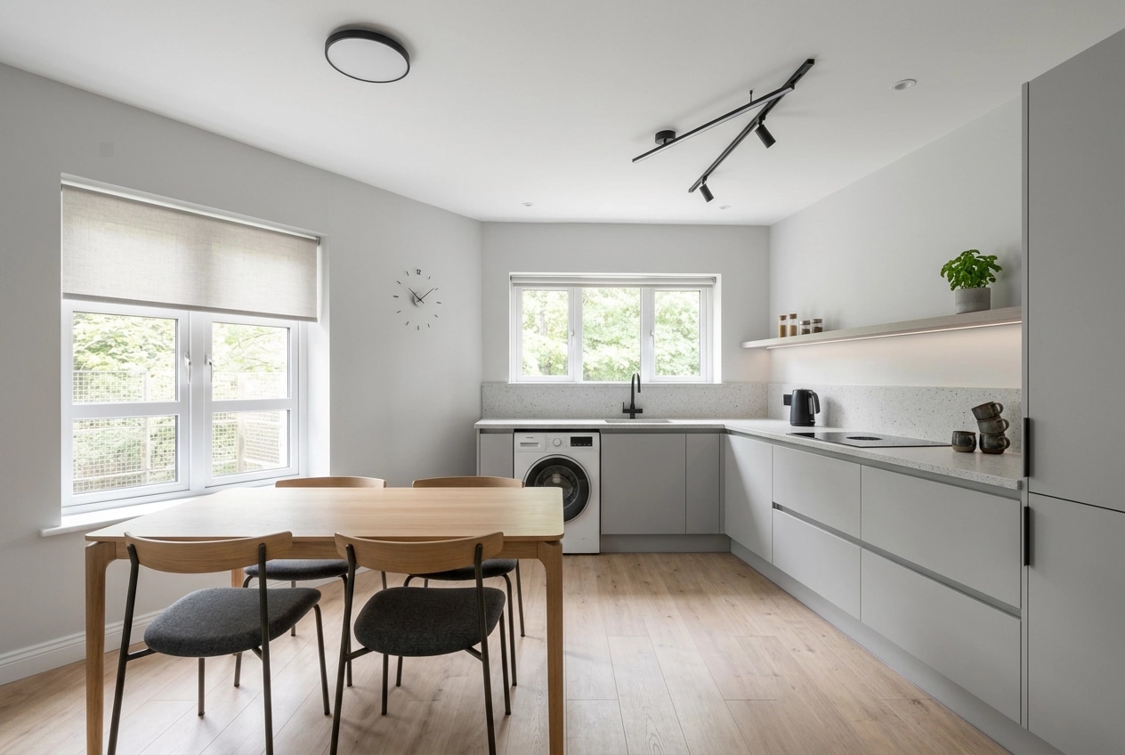 Minimalism Kitchen design — interior photo by GenRoom AI
