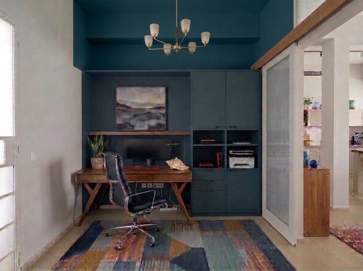 Design d'intérieur en style Mid-Century Modern — home_office par GenRoom AI