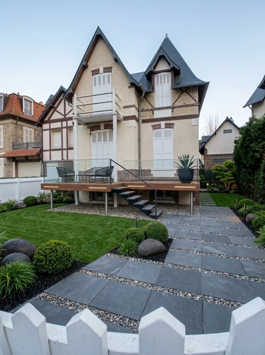 Landscape design in Minimalist Yard style — Yard by GenRoom AI