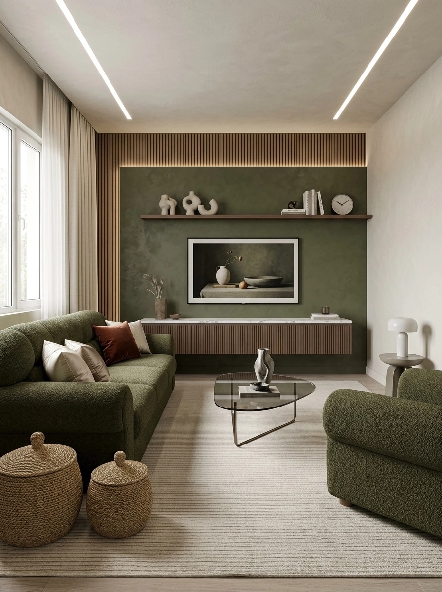 Interior design in Contemporary style — Living Room by GenRoom AI