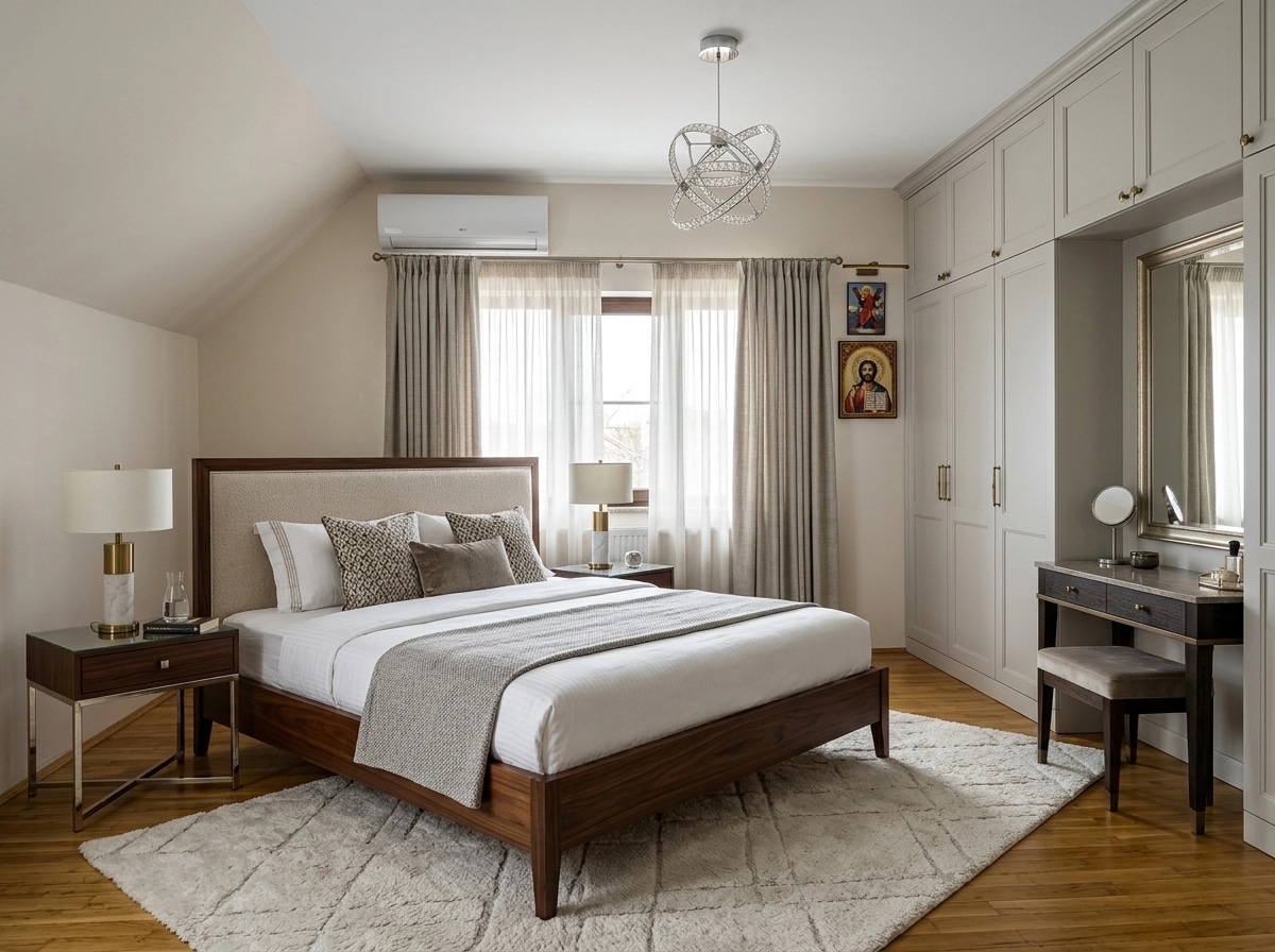 Interior design in Transitional style — Bedroom by GenRoom AI