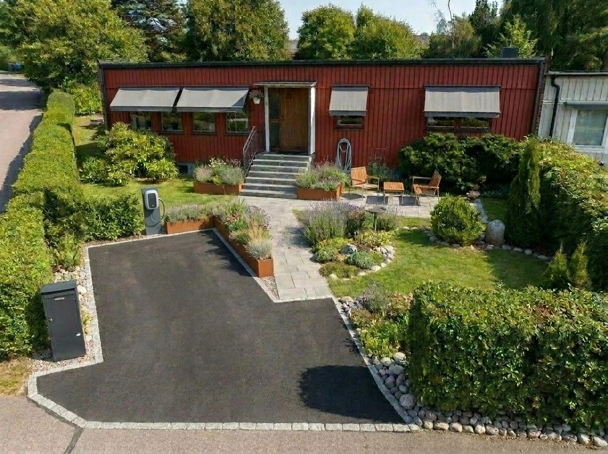 Landscape design in Scandinavian Garden style — Yard by GenRoom AI