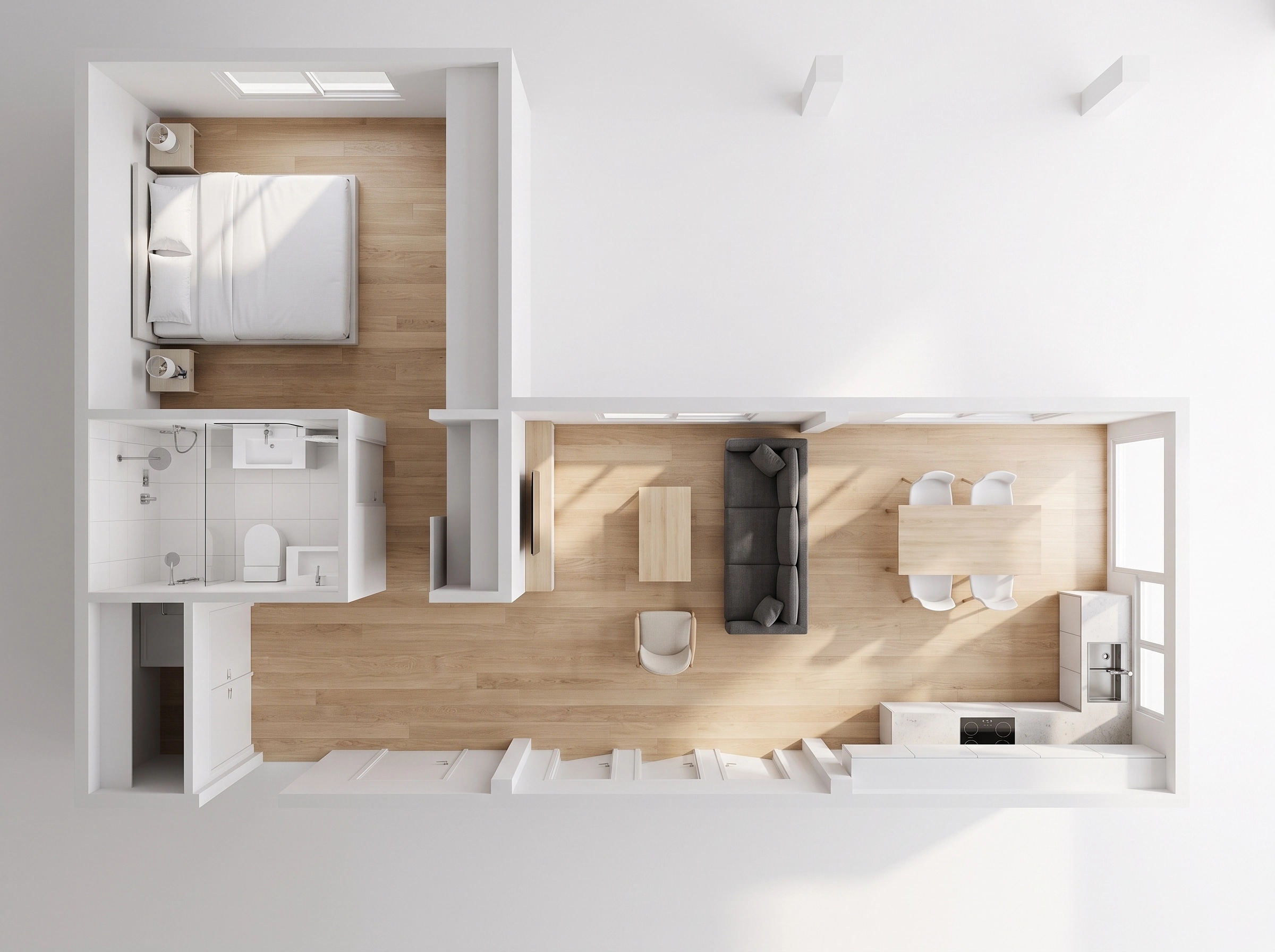 Minimalism Living Room design — interior photo by GenRoom AI