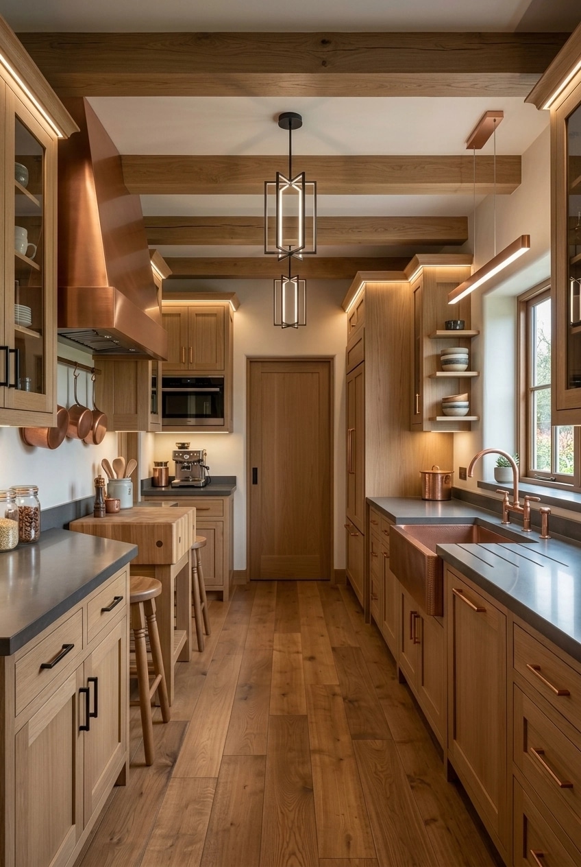 Rustic Kitchen design — interior photo by GenRoom AI