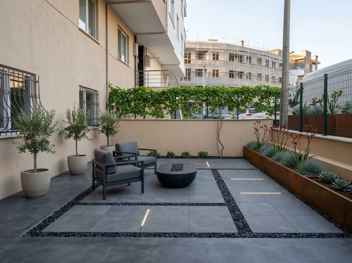 Landscape design in Minimalist Yard style — Yard by GenRoom AI