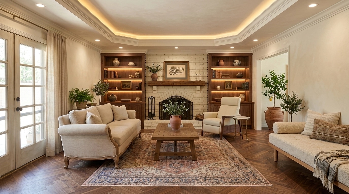 Interior design in Mediterranean style — Living Room by GenRoom AI