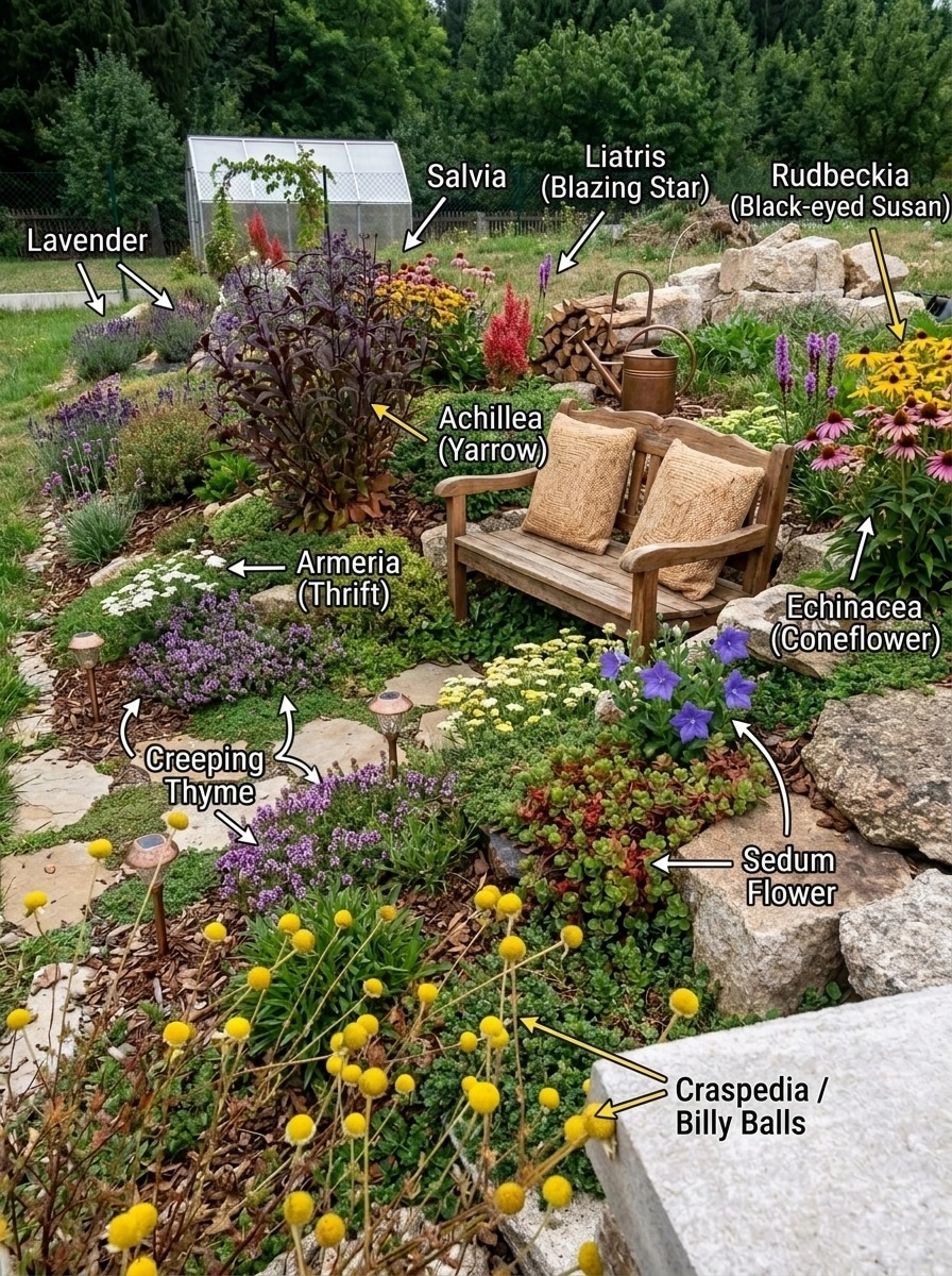 Landscape design in Eco Natural Garden style — Yard by GenRoom AI