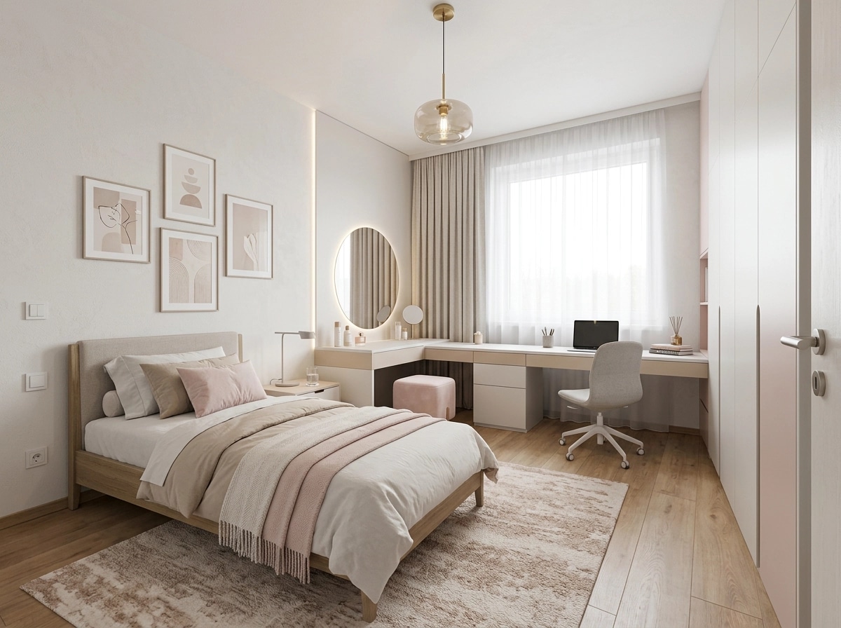 Contemporary Bedroom design — interior photo by GenRoom AI