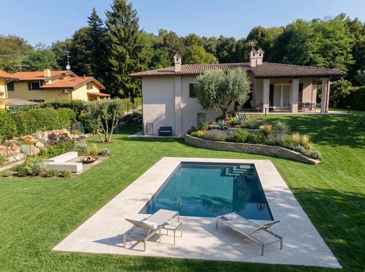 Landscape design in Minimalist Yard style — Yard by GenRoom AI