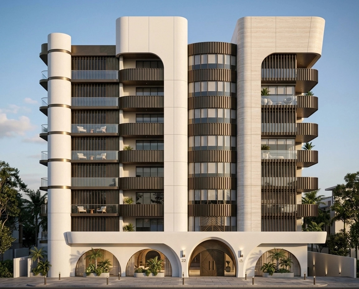 Facade design in Contemporary Facade style — Facade by GenRoom AI