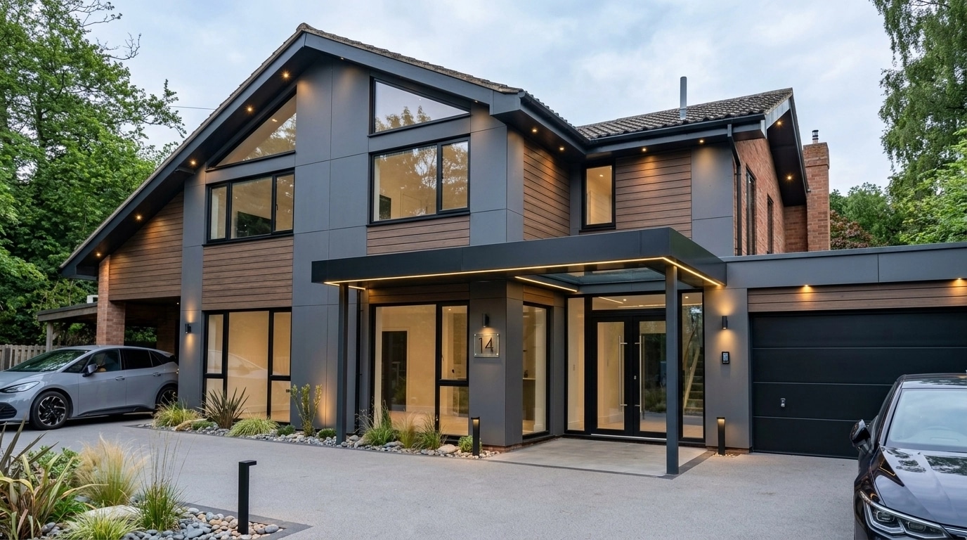 Contemporary Facade Facade design — facade photo by GenRoom AI