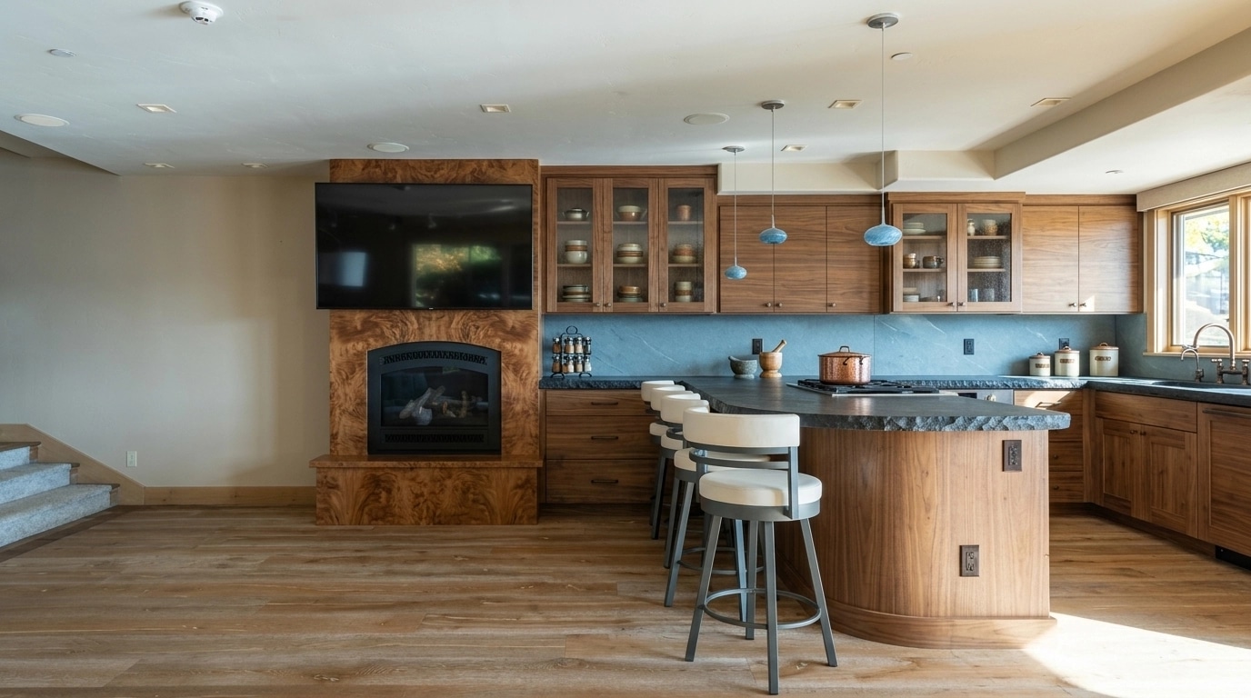 Interior design in Rustic style — Kitchen by GenRoom AI
