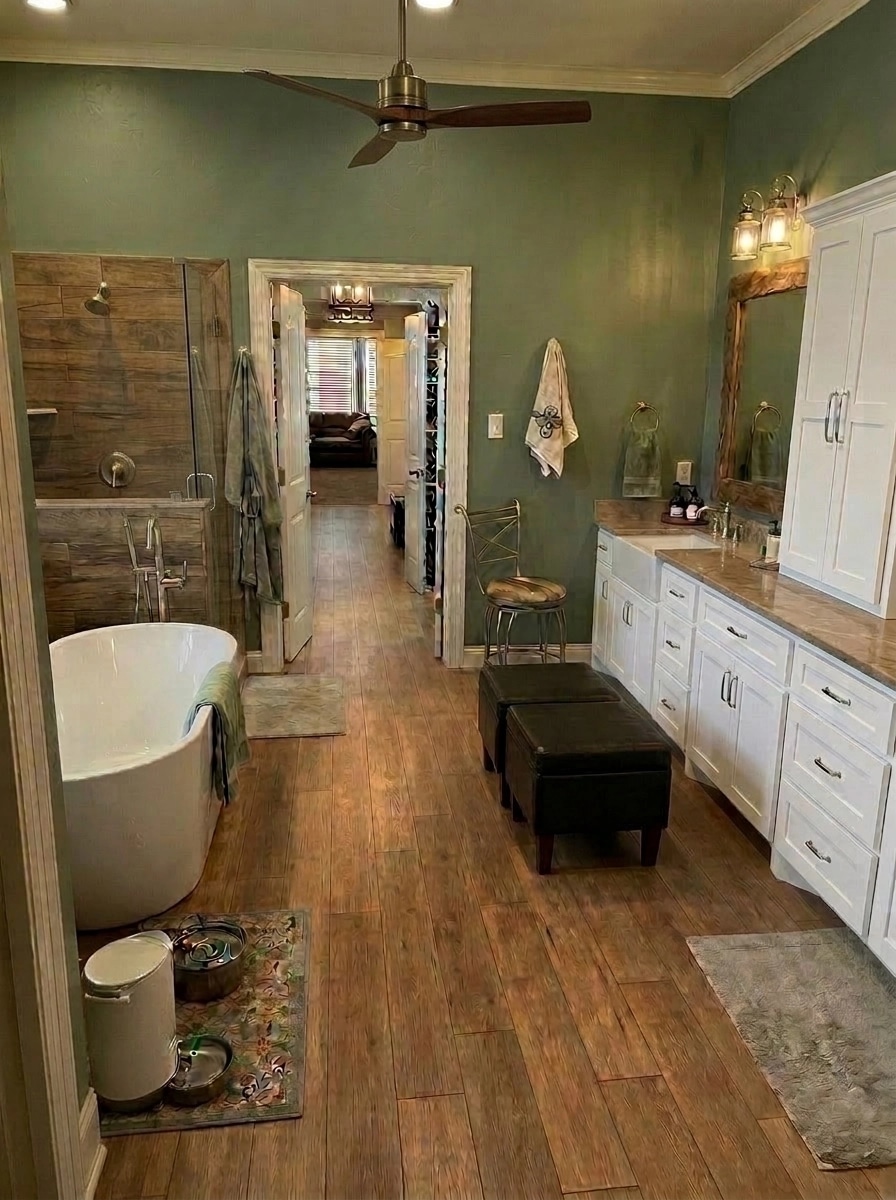 Interior design in Modern Farmhouse style — Bathroom by GenRoom AI
