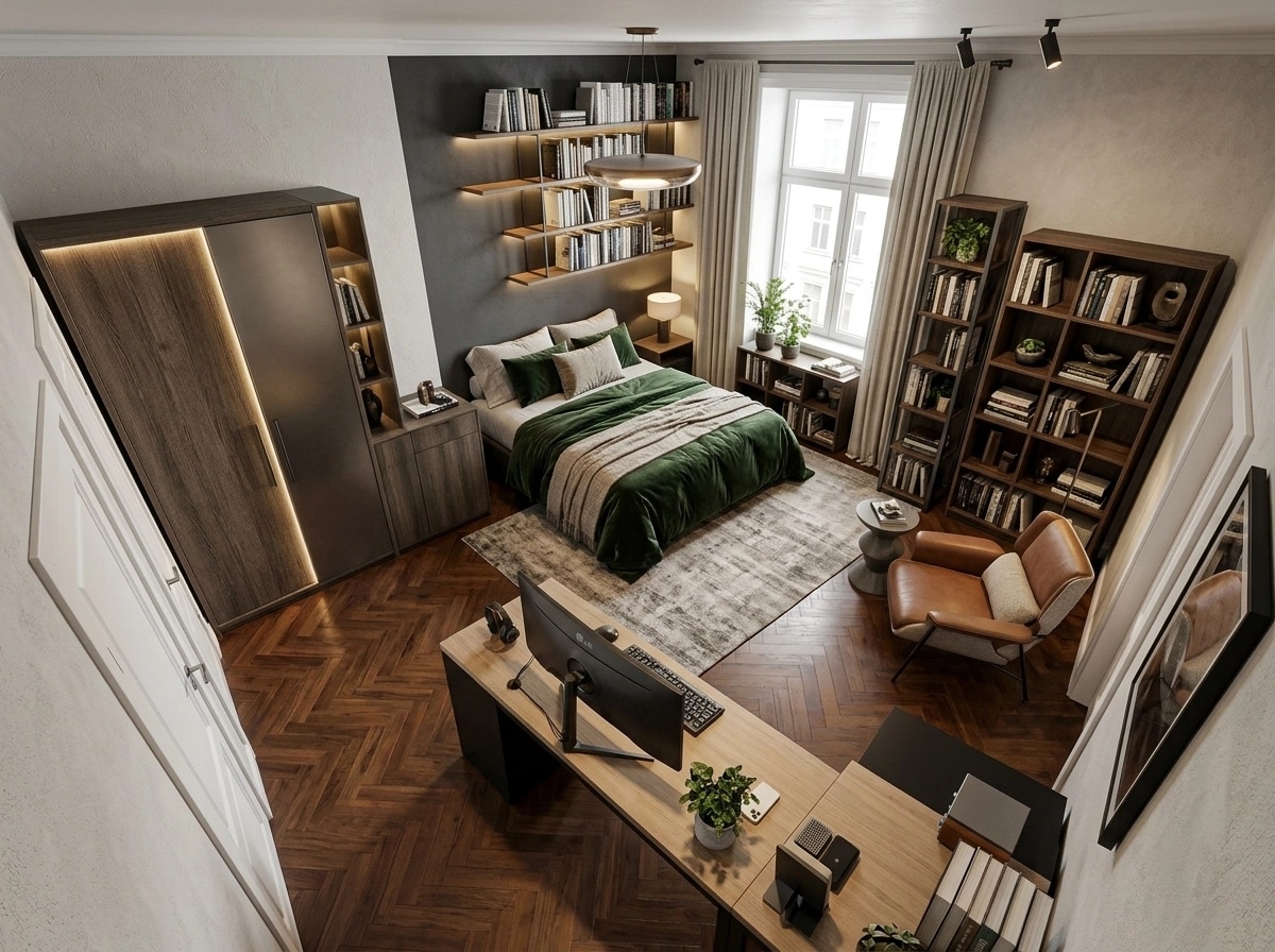 Contemporary Bedroom design — interior photo by GenRoom AI