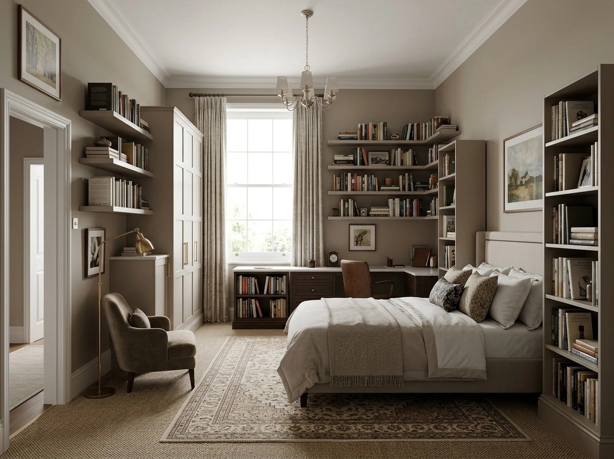Interior design in Transitional style — Bedroom by GenRoom AI
