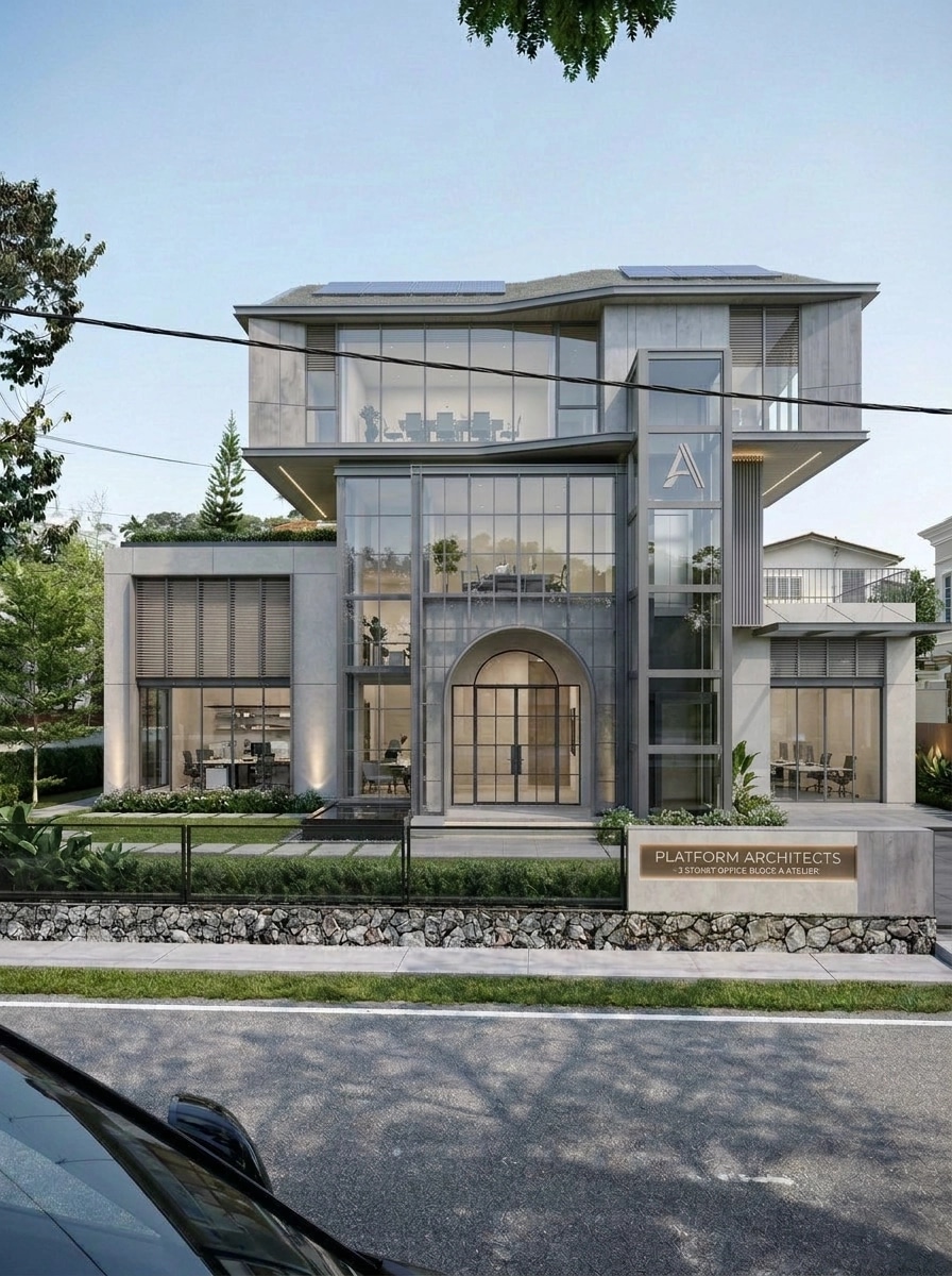 Contemporary Facade Facade design — facade photo by GenRoom AI
