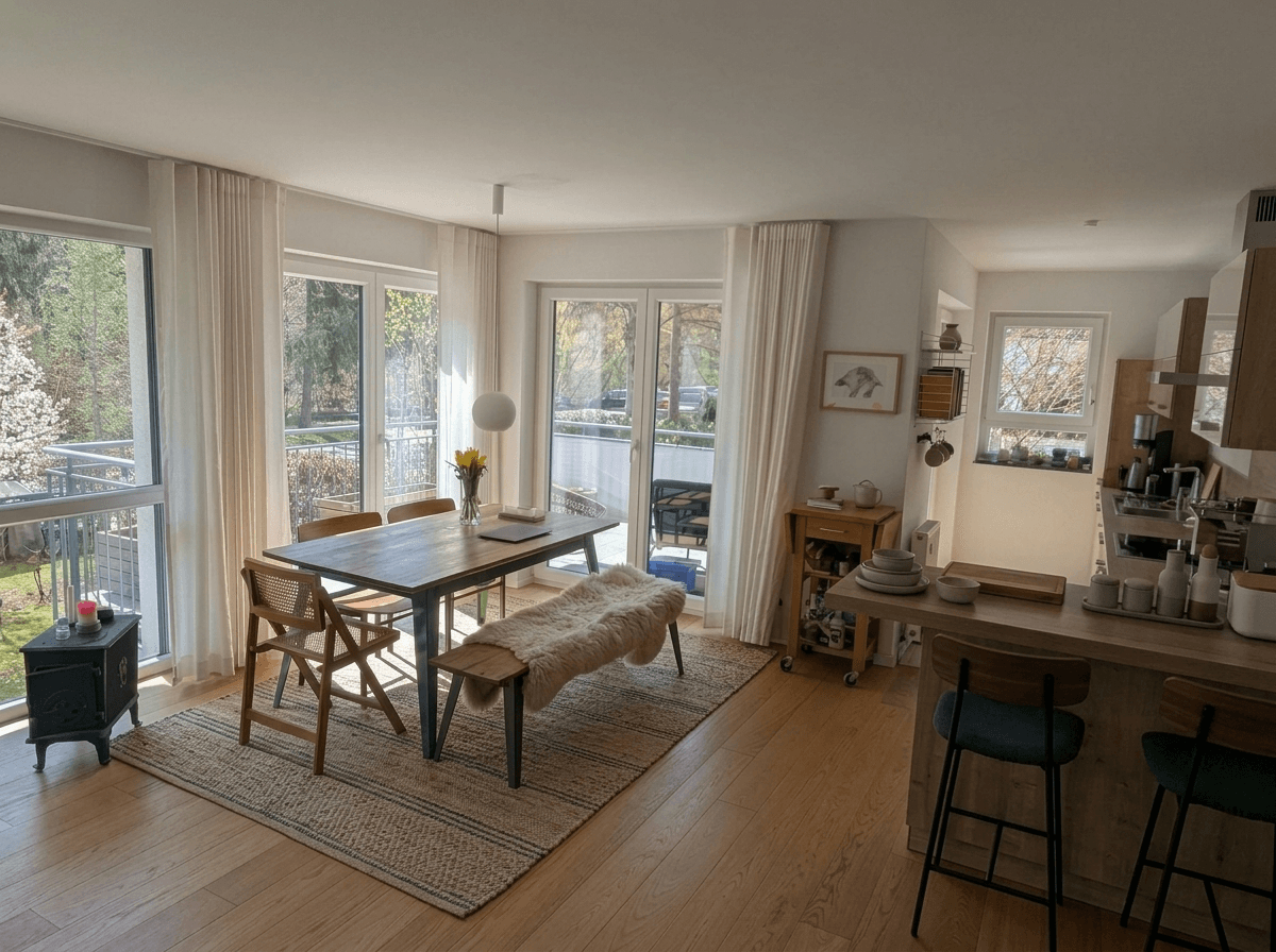Interior design in Scandinavian style — dining_room by GenRoom AI