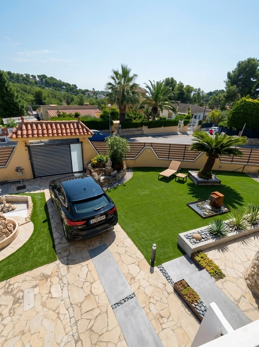 Landscape design in Minimalist Yard style — Yard by GenRoom AI
